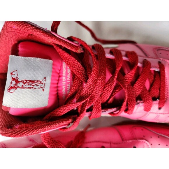 Nike Women's 8.5 Big Nike High LE Hot Pink/Red LE Valentine's Edition 358858-612 - Picture 5 of 13